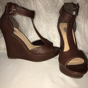 Dark Brown Wedge